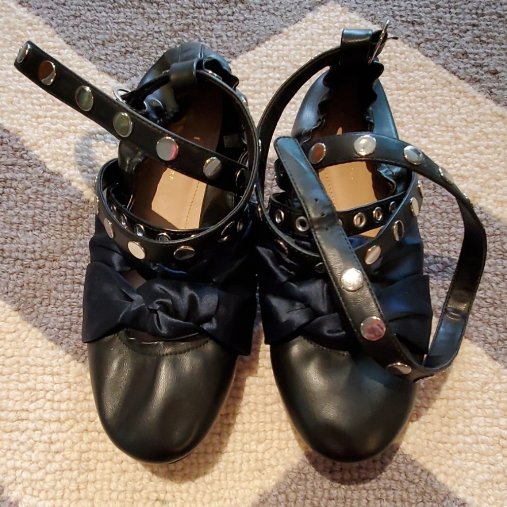 ZARA ballerina slippers with studded strap